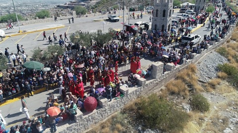 Miles acudieron al Santuario del Cristo de las Noas.