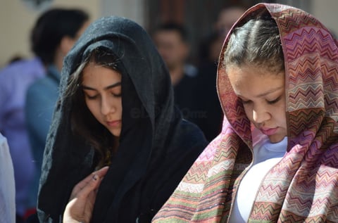 La representación estuvo coordinada por el padre Jesús Gaona Moreno.