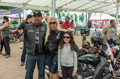 Los bikers también disfrutaron en familia.