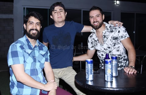 Gonzalo Pérez, Dante Núñez y Charly López