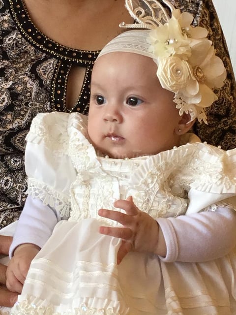 27042019 Renata Loredo Gazpar el día de su bautizo.
