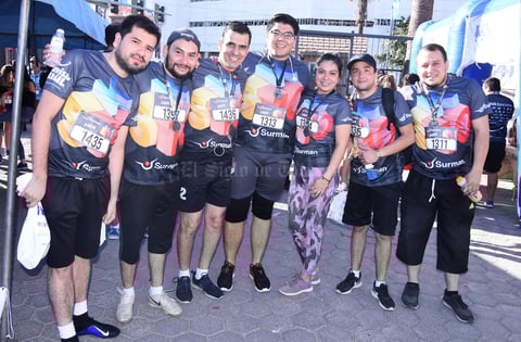 Rafael, Julio, César, Luis, Cecilia, Alan y Eduardo
