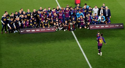 Barcelona se corona campeón de LaLiga de España