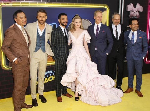 El actor Ryan Reynolds y el Detective Pikachu tomaron este jueves Times Square en Nueva York para el estreno de la primera película 'live-action' del ratón amarillo, 'Detective Pikachu', cuyo estreno mundial está previsto para el 10 de mayo.