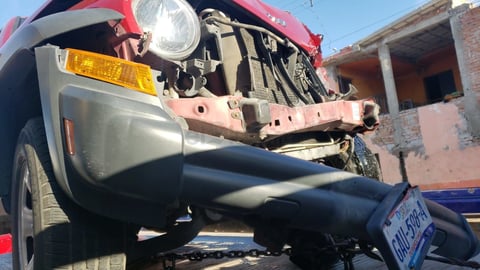 Ambas unidades terminaron con daños considerables.