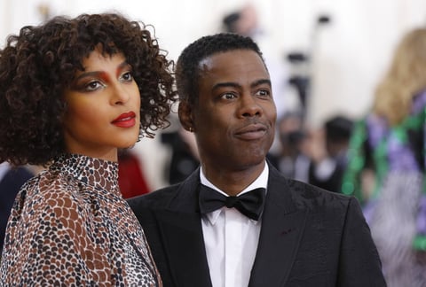 Chris Rock y Megalyn Echikunwoke.