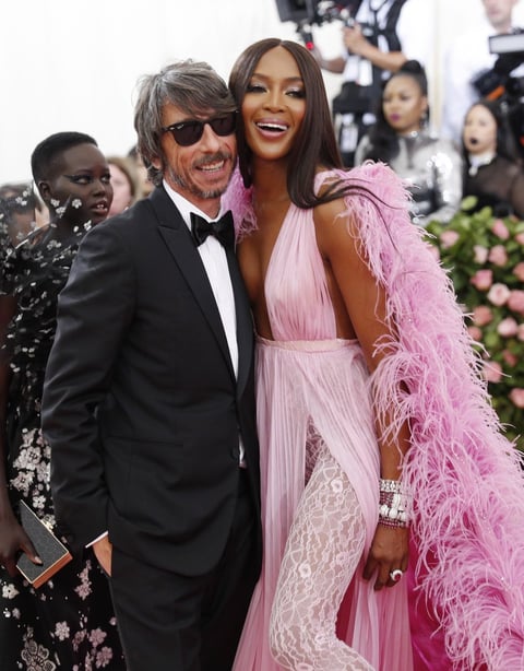 Naomi Campbell y Pier Paolo Piccioli.