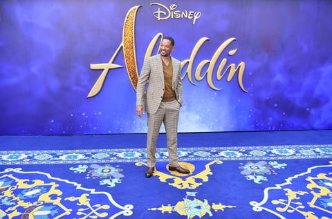 Will Smith, quien interpreta el papel del 'Genio' de la lampara maravillosa.