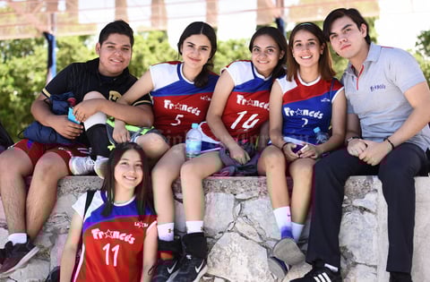 13052019 JUEGOS LASALLISTAS.  Luis, Grecia, Karla, Ana, Edgar y Miriam.