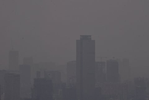 Valle de México, con aire 'irrespirable'; sorprendentes imágenes de la contaminación
