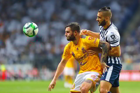 IMG_0714

MONTERREY, MEXICO - MAYO 15: Andre-Pierre Gignac (I) del Tigres  y Nicolas Sanchez (D) del Monterrey durante el juego de ida de la semifinal del torneo Clausura 2019 de la Liga Bancomer MX en el estadio Bancomer BBVA el 15 de Mayo de 2019 en Monterrey, Mexico (Foto: Alfredo Lopez/JAM MEDIA)
