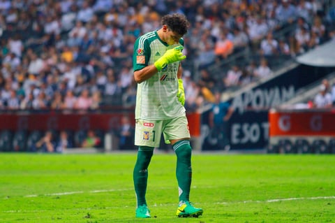 IMG_0714

MONTERREY, MEXICO - MAYO 15: Nahuel Guzman del Tigres en lamento durante el juego de ida de la semifinal del torneo Clausura 2019 de la Liga Bancomer MX en el estadio Bancomer BBVA el 15 de Mayo de 2019 en Monterrey, Mexico (Foto: Alfredo Lopez/JAM MEDIA)