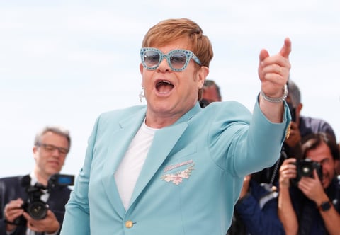 Elton John llega al estreno de Rocketman en Cannes