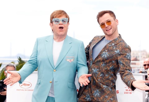 Elton John llega al estreno de Rocketman en Cannes