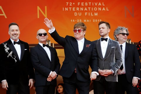 Elton John llega al estreno de Rocketman en Cannes