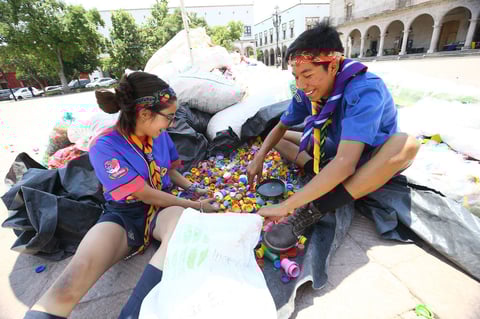 Los scouts iniicaron la actividad  de recolección desde noviembre del año pasado.