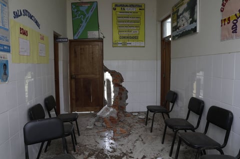 Dejó 26 centros de salud con daños en sus estructuras.