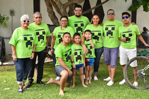 29052019 FELIZ CUMPLEAñOS.  Leonardo acompañado de sus familiares en su fiesta por su octavo aniversario de vida.