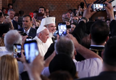 Pidió unidad a los ortodoxos rumanos contra la 'cultura del odio'.