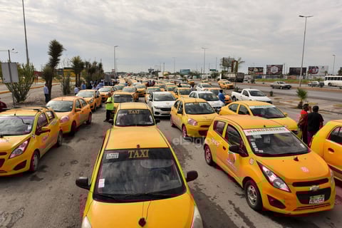 Se trató de una protesta pacífica en la que solo se aglutinó una parte de los conductores.