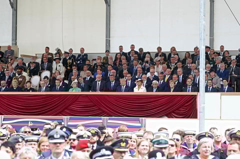 Asistieron la reina Isabel II y el presidente de Estados Unidos, Donald Trump.