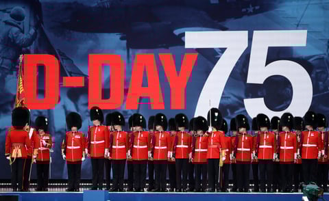 Alrededor de 300 veteranos de la II Guerra Mundial fueron homenajeados.