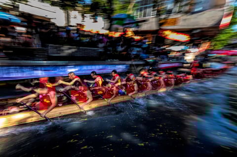 China dio una muestra más del color diario de su vida.