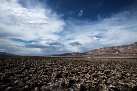 El ''Devil's Golf Course', un gran salitral que se encuentra Valle de la Muerte.