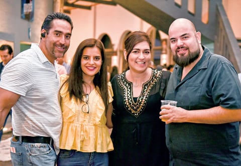 11062019 Rafael Bustos, Perla García, Claudia Bustos y Javier Cisneros.