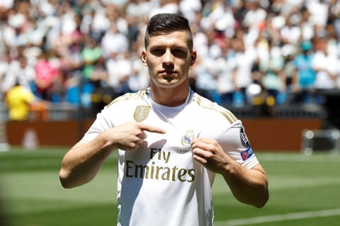 Luka Jovic vive su primer día como jugador del Real Madrid
