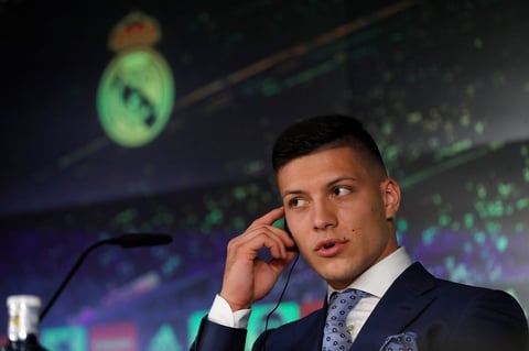Luka Jovic vive su primer día como jugador del Real Madrid