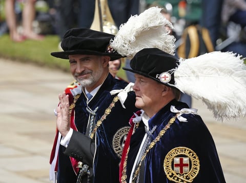 Fue una solemne ceremonia celebrada en el Castillo de Windsor.