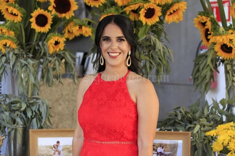 17062019 LE DICE ADIóS A SU SOLTERíA.  Andrea Pérez en su fiesta de despedida.