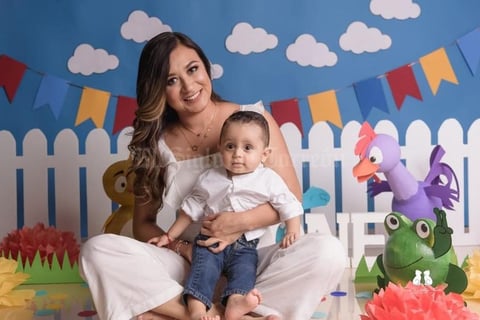 16062019 LINDA POSTAL.  Ian Muñoz Torres cumplió un año de vida y fue festejado por su mamá y su familia.