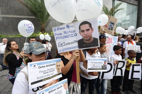 Exigen la liberación de los que consideran presos políticos.