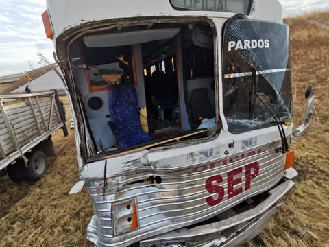 La colisión fue aparatosa.