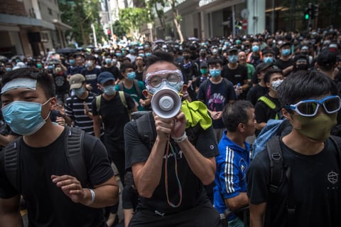 Regresaron las protestas a Hong Kong.