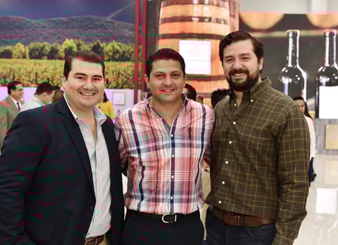 Diego Rodríguez, Juan Carlos Villarreal y Andrés Garza