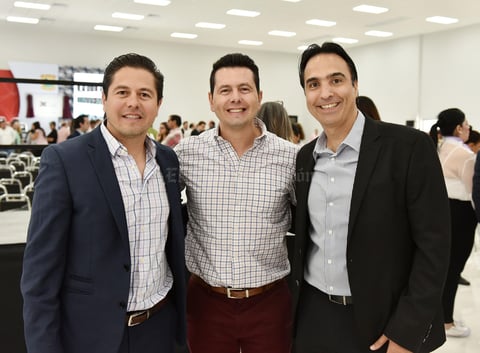 René y Arturo Rivera y Carlos Braña