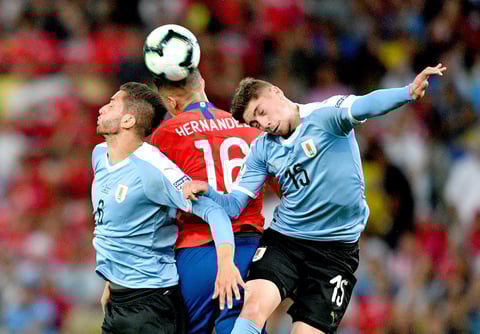 Uruguay derrota por la mínima a Chile