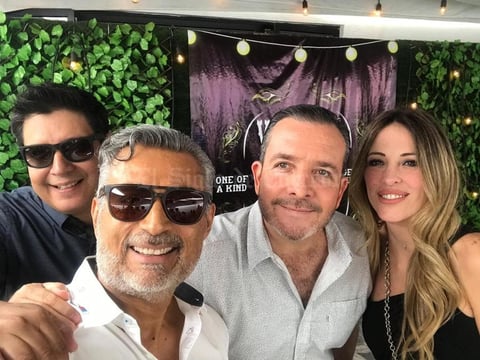 25062019 EN RECIENTE FESTEJO.  Rafa, Gerardo, Pablo y Yaqui.