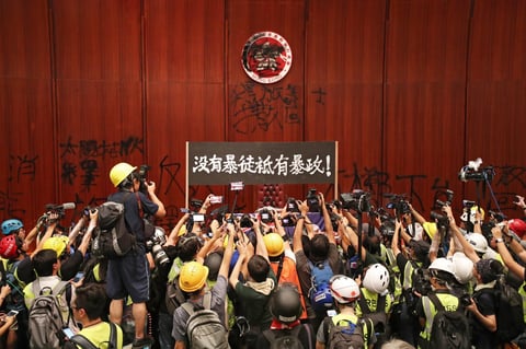 Las protestas no se detienen en Hong Kong.