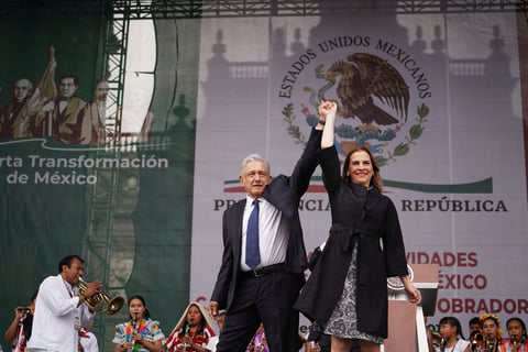 Informe de López Obrador en el Zócalo