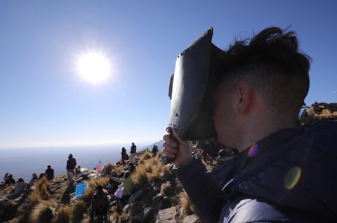 Por orden, disfrutaron el 100 % del eclipse las regiones de La Rioja, San Luis, Córdoba, Santa Fe y Buenos Aires, en una franja de totalidad que solo tuvo 150 kilómetros de ancho.