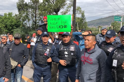 La protesta se llevó a cabo en las instalaciones del Centro de Mando de la Policía Federal, ubicado en la alcaldía de Iztapalapa, en el oriente de la capital.