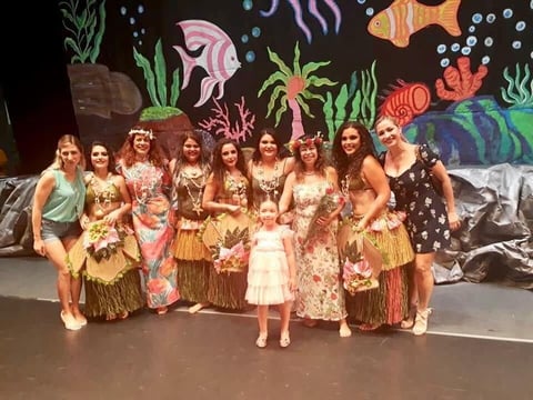 06072019 DESTACADA PARTICIPACIóN.  En el Teatro Isauro Martínez, se realizó el Festival anual de danzas polinesias de la Academia Lei Lani, dirigida por Claudia Gaytán de Franco.