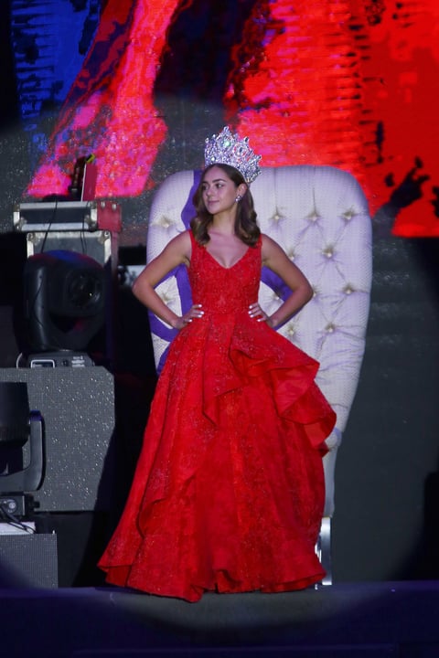 Fernanda García Tébar, reina saliente.