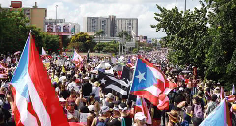 La marcha partió desde el frente del estadio Hiram Bithorn en San Juan y recorrió el expreso Las Américas hasta regresar a su punto de origen.