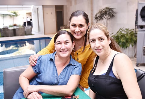 Mónica, Amalia y Lizeth