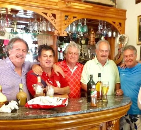 24072019 GRATOS MOMENTOS.  Lalo, Carlos, Alfredo y Tito Alarcón Villarreal con Saúl Padilla.